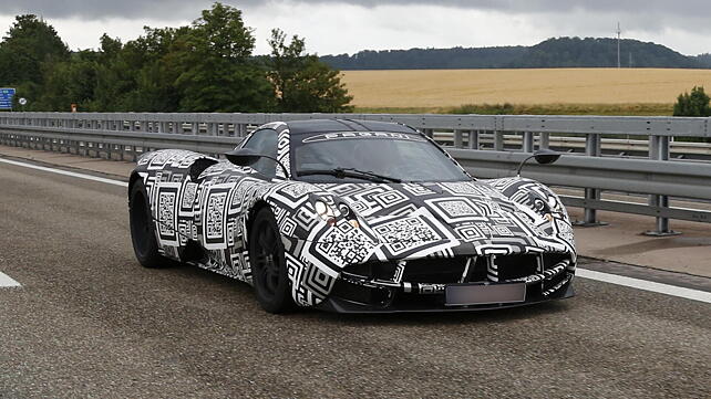Camouflaged Pagani Huayra spotted on test