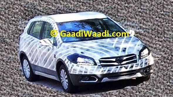 Maruti Suzuki SX4 S-Cross spotted with LED DRLs, HIDs and revised grille