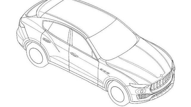 Maserati Levante goes live via patent drawings