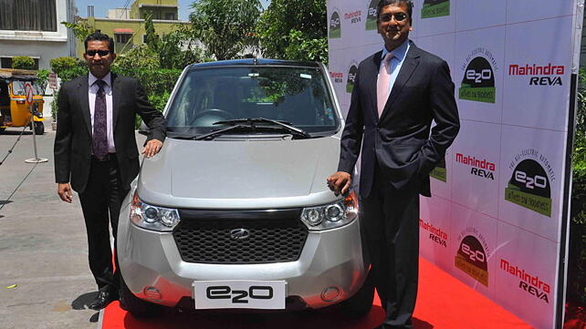 Mahindra Reva launches the e2o in Hyderabad at Rs 5.59 lakh