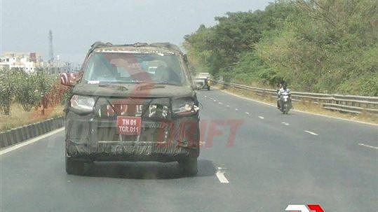 Mahindra’s new compact utility vehicle spied testing