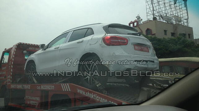 Mercedes-Benz GLA spotted for the first time in India