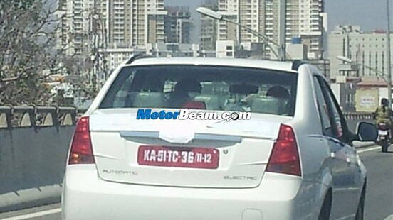 Mahindra Verito Electric spotted testing in Bangalore