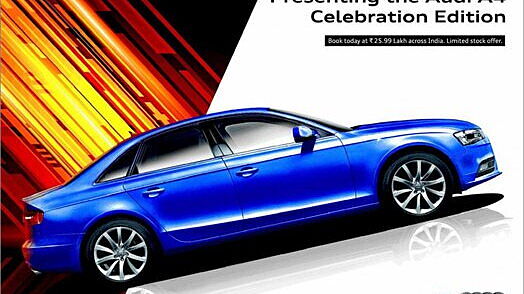 Audi A4 Celebration Edition launched for Rs 25.99 lakh