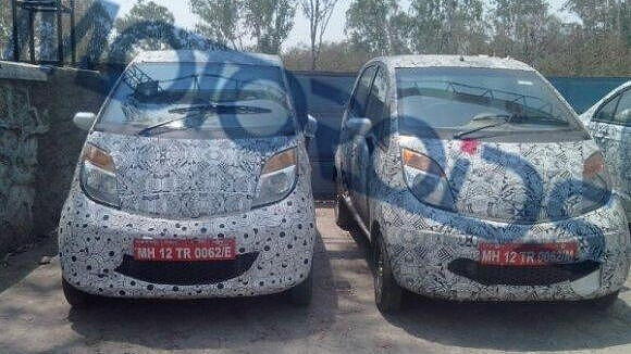 Tata Nano Twist Active with AMT spied