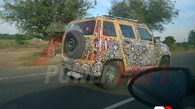 Mahindra's next-gen Bolero spied on test