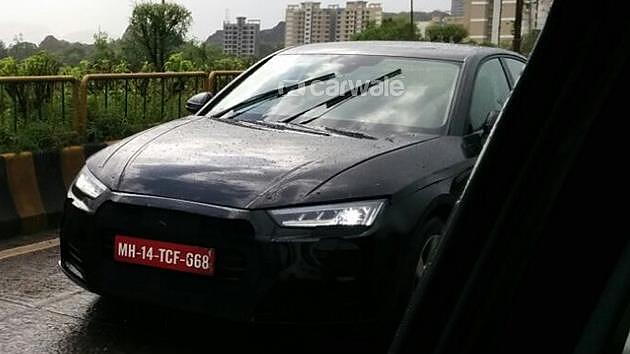 Camouflaged 2016 Audi A4 snapped on test in Mumbai