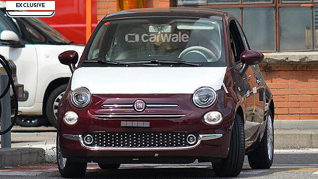 Fiat 500 facelift spied on test