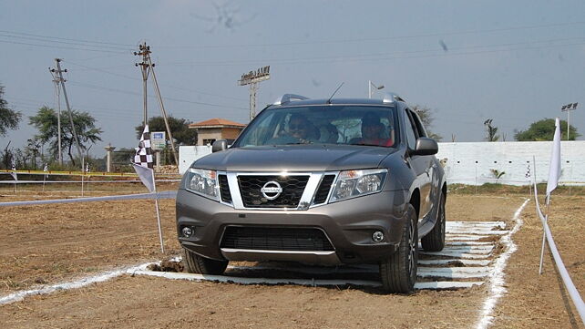 Nissan organised an off-roading test drive for customers in Raipur