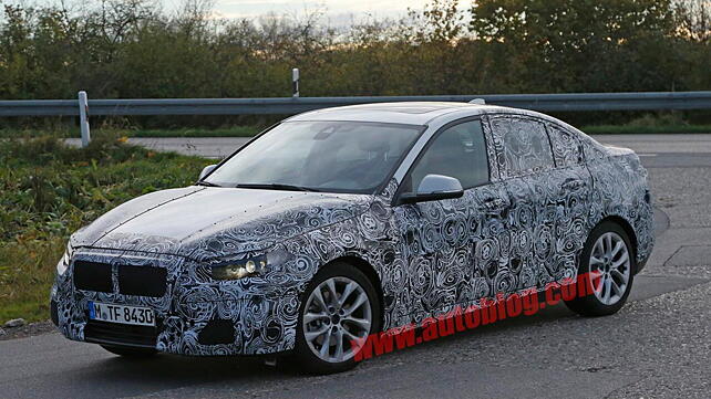 BMW 1 Series sedan interior spied