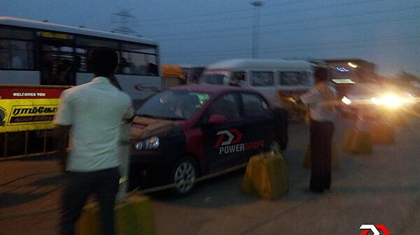 Hyundai Grand i10 sedan spotted testing again