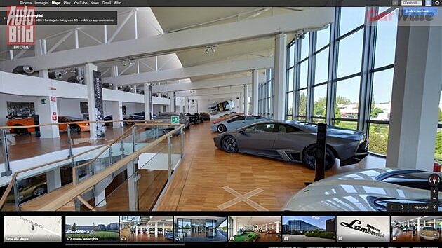 Lamborghini  launches exclusive museum indoor view on Google Maps