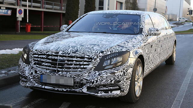 Mercedes S-Class Pullman interior spied