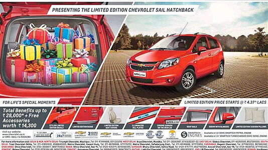 Chevrolet launches new limited edition of Sail U-VA hatchback 