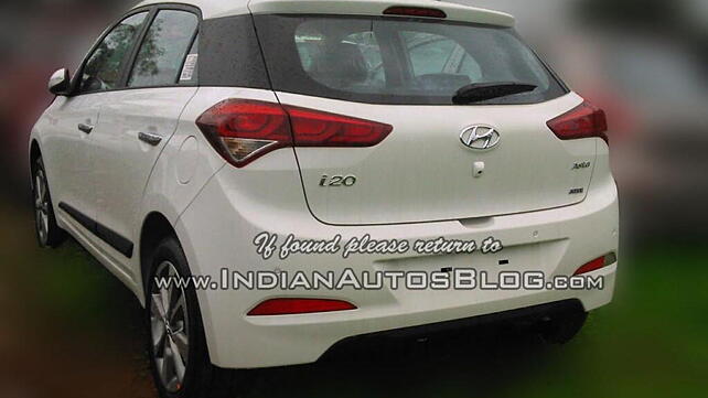 Hyundai Elite i20 spotted at a stockyard before launch on August 11