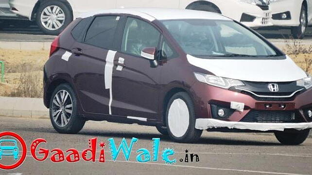 Honda Jazz spotted testing in India