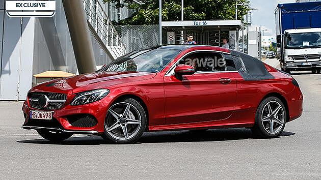 Mercedes C-Class Coupe spotted on test