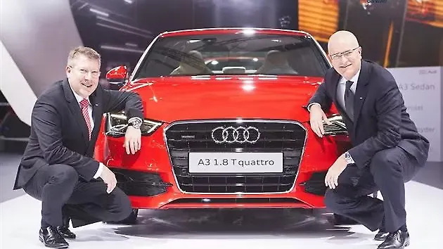 Audi A3 sedan and two-door cabriolet unveiled at the Auto Expo 2014 Audi A3 sedan and two-door cabriolet unveiled at the Auto Expo 2014