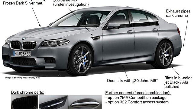 Details of the 30th Anniversary BMW M5 leaked