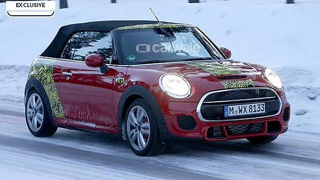 Mini JCW Cabrio spied winter testing