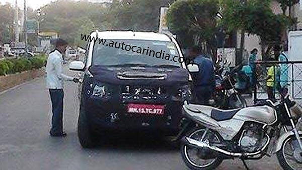 Mahindra Quanto facelift spotted testing in Nashik