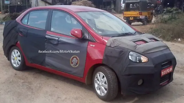Hyundai Grand i10 sedan Automatic variant spotted Hyundai Grand i10 sedan Automatic variant spotted