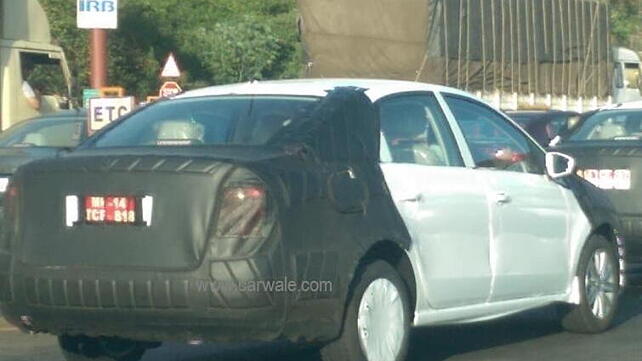 Volkswagen’s Vento-based compact sedan spied testing