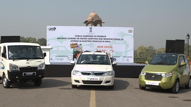 Mahindra's electric vehicles participate in FAME India Eco Drive 2015