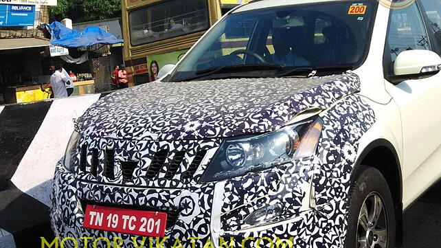 2015 Mahindra XUV 500 spied in a disguised avatar