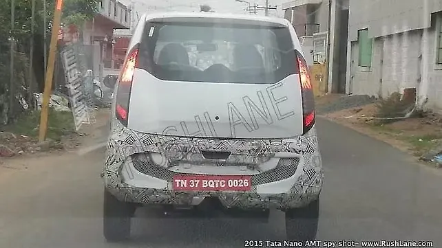 Tata Nano with an openable hatch spotted testing Tata Nano with an openable hatch spotted testing