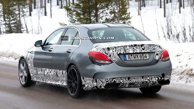 Next-gen Mercedes Benz C63 AMG caught without camouflage