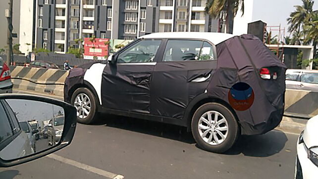 Hyundai Creta facelift spied testing in India