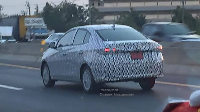 Possible India-bound Toyota Vios spied testing in Thailand