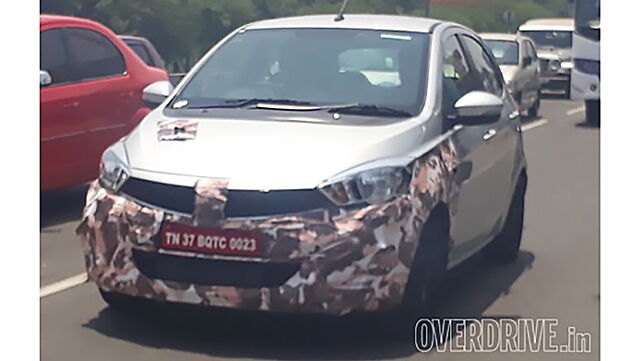 Tata Tiago JTP spied testing