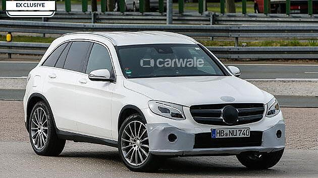 Lightly camouflaged Mercedes GLC spied