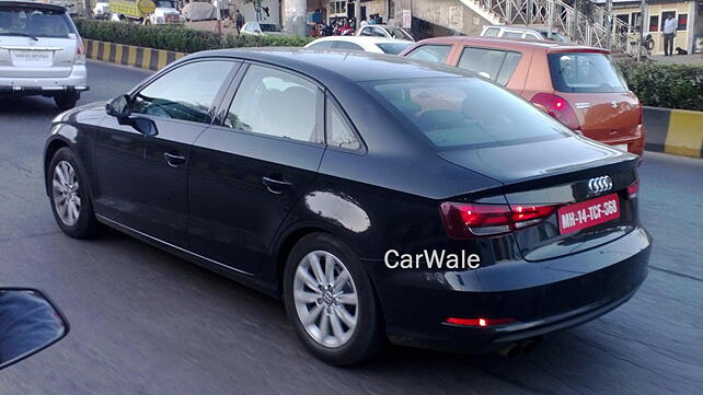 Audi A3 sedan spotted testing in Mumbai
