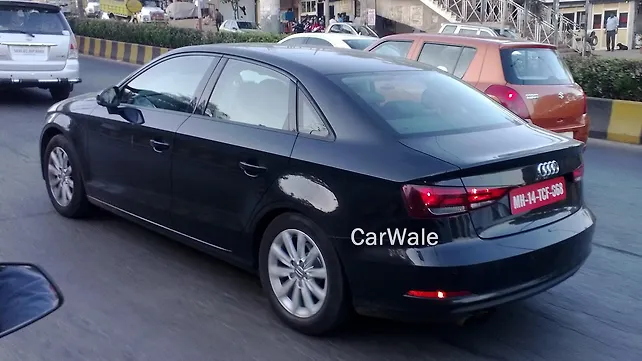Audi A3 sedan spotted testing in Mumbai Audi A3 sedan spotted testing in Mumbai