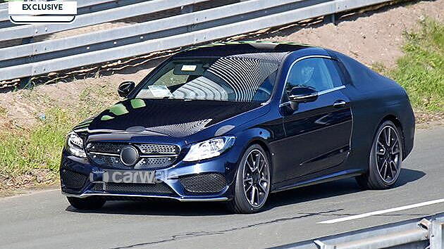 Mercedes-Benz C-Class coupe spotted on test