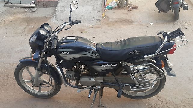 hero splendor pro kick start drum brake alloy wheel