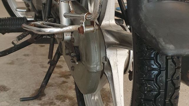 hero splendor pro kick start drum brake alloy wheel