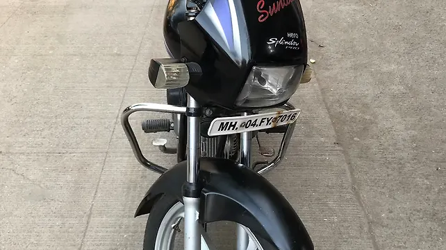 hero splendor plus self start drum brake alloy wheel color options