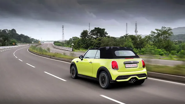 MINI Cooper Convertible Left Rear Three Quarter MINI Cooper Convertible Left Rear Three Quarter