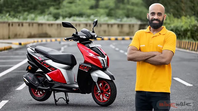 TVS Ntorq 125 Right Front Three Quarter