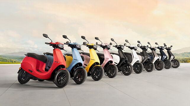 Ola S1 electric scooter available in 10 colours!