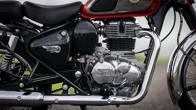 Royal Enfield 2021 Classic 350 Engine From Right