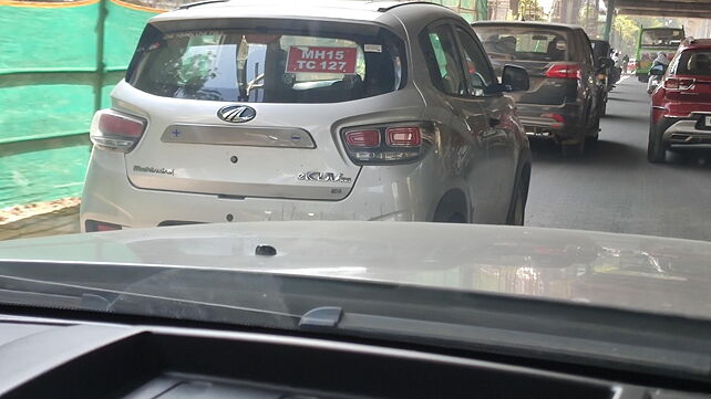 Mahindra eKUV100 base variant spotted testing; to be launched in 2022