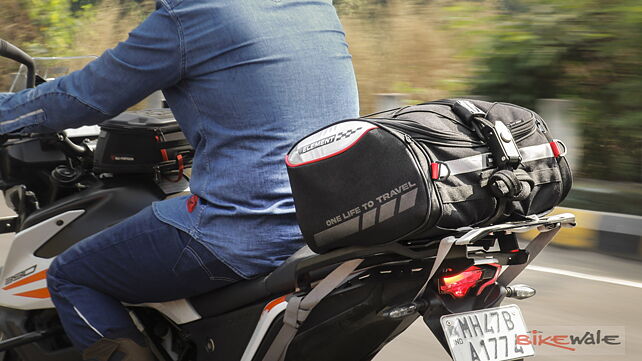 Viaterra Element Tail Bag for KTM 390 Adventure Review On The Bike BikeWale