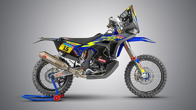 TVS Sherco s 450cc Dakar Rally bike breaks cover BikeWale