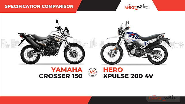 Yamaha Crosser 150 vs Hero Xpulse 200 4V: Specification Comparison 