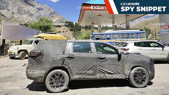 Jeep upcoming three-row SUV spied testing; to be launched in 2022